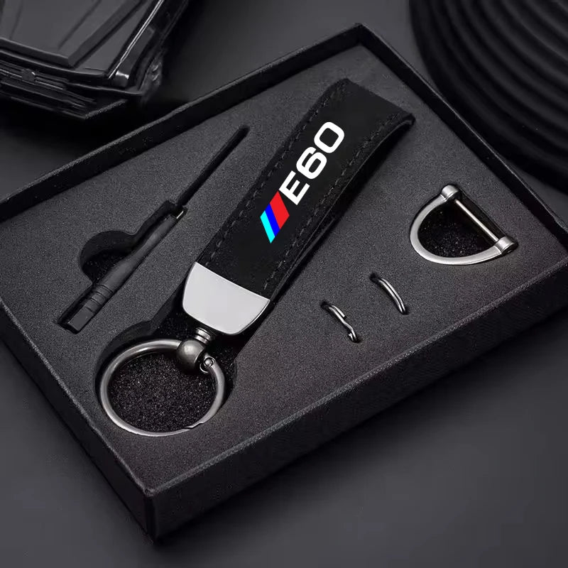 Luxury Alcantara BMW Keyring