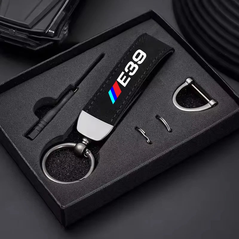Luxury Alcantara BMW Keyring