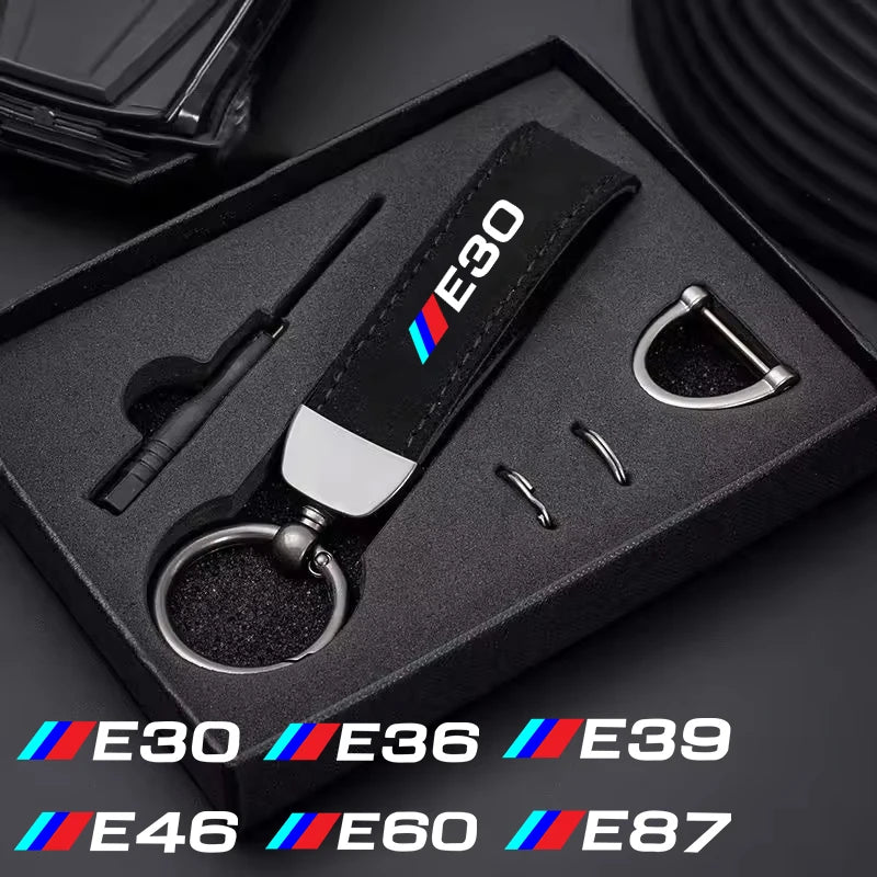 Luxury Alcantara BMW Keyring